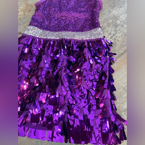 Weissman Girl’s Sequin and Fringe Dance Costume - Picture 3 of 8